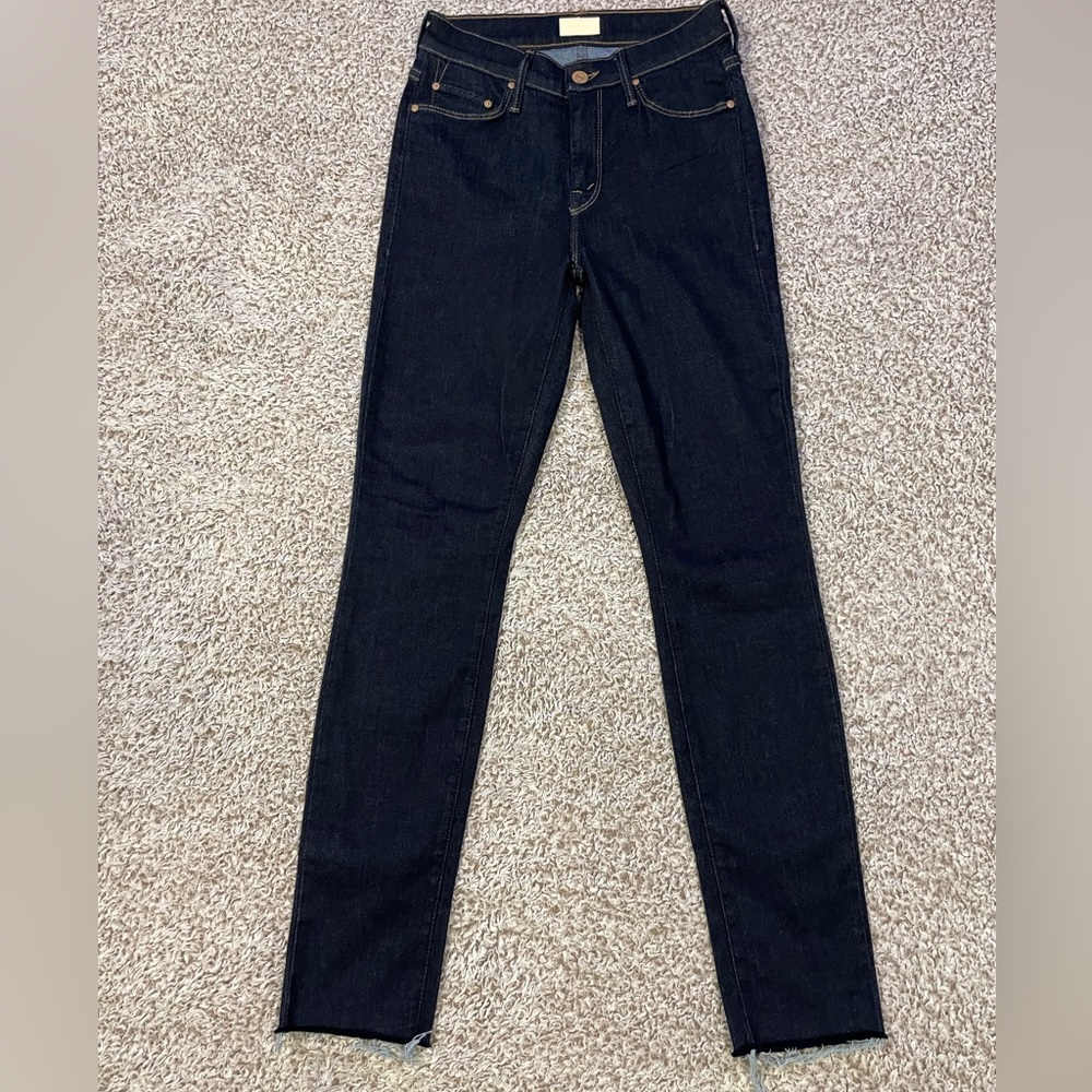 MOTHER Women's Straight Leg Jeans - Dark Blue